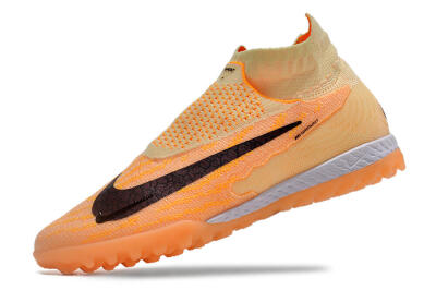 Nike Phantom GX Elite DF Link TF High-Tops Soccer Shoes - Orange/Pink/Black