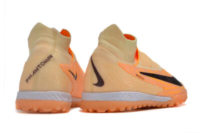 Nike Phantom GX Elite DF Link TF High-Tops Soccer Shoes - Orange/Pink/Black