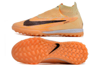 Nike Phantom GX Elite DF Link TF High-Tops Soccer Shoes - Orange/Pink/Black