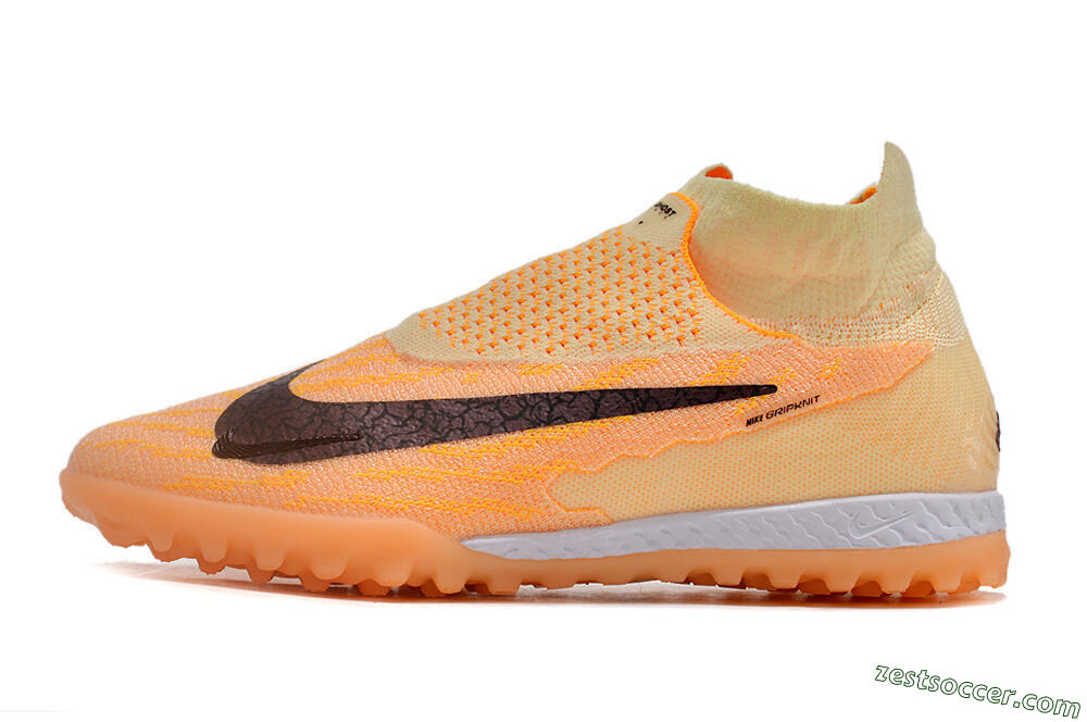 Nike Phantom GX Elite DF Link TF High-Tops Soccer Shoes - Orange/Pink/Black 2