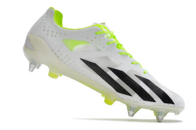 Adidas X Crazyfast.1 SG Low-Tops Soccer Cleats - White/Black/Green
