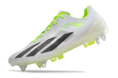 Adidas X Crazyfast.1 SG Low-Tops Soccer Cleats - White/Black/Green