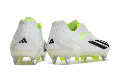Adidas X Crazyfast.1 SG Low-Tops Soccer Cleats - White/Black/Green