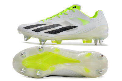 Adidas X Crazyfast.1 SG Low-Tops Soccer Cleats - White/Black/Green