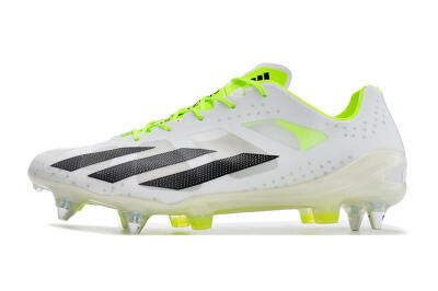 Adidas X Crazyfast.1 SG Low-Tops Soccer Cleats - White/Black/Green
