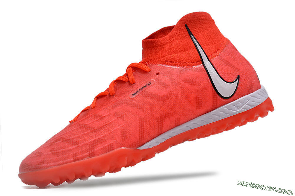 Nike Phantom GX DF Elite TF High-Tops Soccer Shoes - Red/Silver/Black 5