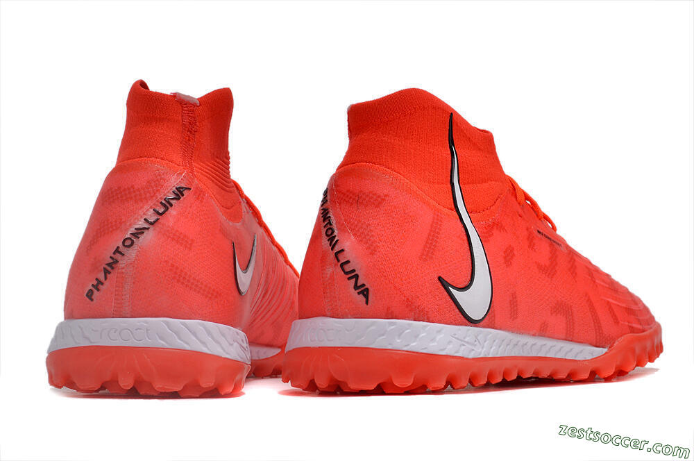 Nike Phantom GX DF Elite TF High-Tops Soccer Shoes - Red/Silver/Black 6