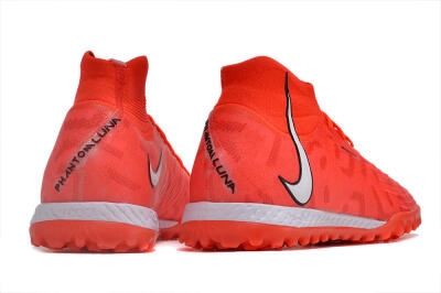 Nike Phantom GX DF Elite TF High-Tops Soccer Shoes - Red/Silver/Black