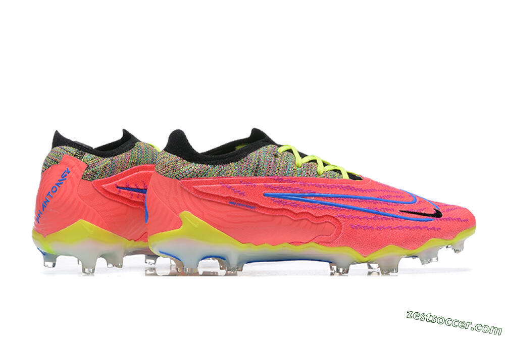 Nike Phantom GX Elite FG Low-Tops Soccer Cleats - Red/Blue/Yellow/Black 9