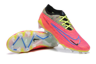 Nike Phantom GX Elite FG Low-Tops Soccer Cleats - Red/Blue/Yellow/Black