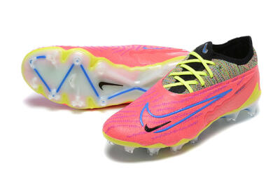 Nike Phantom GX Elite FG Low-Tops Soccer Cleats - Red/Blue/Yellow/Black