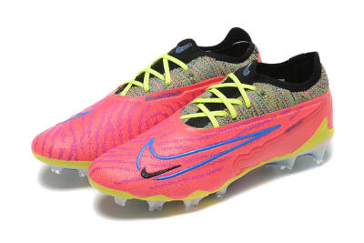 Nike Phantom GX Elite FG Low-Tops Soccer Cleats - Red/Blue/Yellow/Black