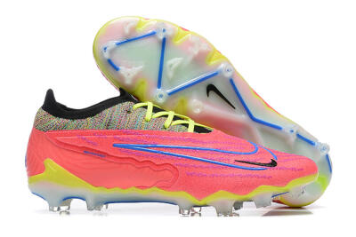 Nike Phantom GX Elite FG Low-Tops Soccer Cleats - Red/Blue/Yellow/Black
