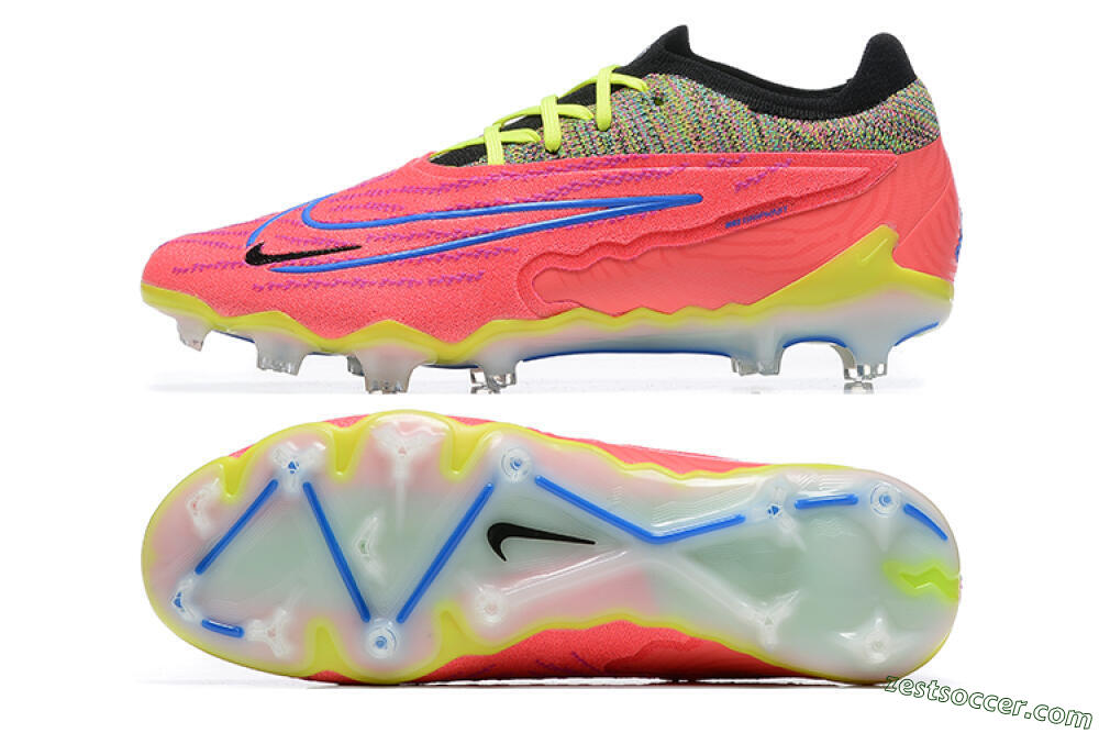 Nike Phantom GX Elite FG Low-Tops Soccer Cleats - Red/Blue/Yellow/Black 1
