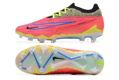 Nike Phantom GX Elite FG Low-Tops Soccer Cleats - Red/Blue/Yellow/Black