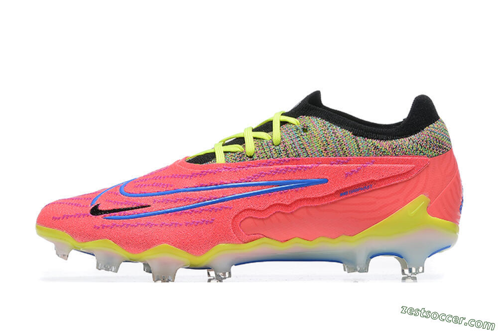 Nike Phantom GX Elite FG Low-Tops Soccer Cleats - Red/Blue/Yellow/Black 2