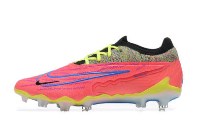 Nike Phantom GX Elite FG Low-Tops Soccer Cleats - Red/Blue/Yellow/Black