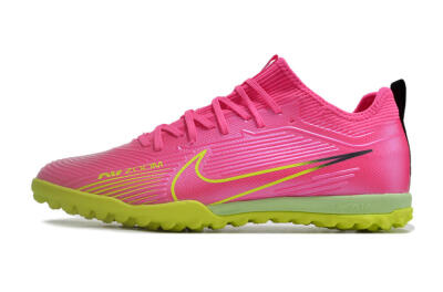 Nike Air Zoom Mercurial Vapor 15 Pro TF Low-Tops Soccer Shoes - Pink/Yellow/Green/Black