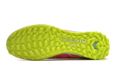Nike Air Zoom Mercurial Vapor 15 Pro TF Low-Tops Soccer Shoes - Pink/Yellow/Green/Black