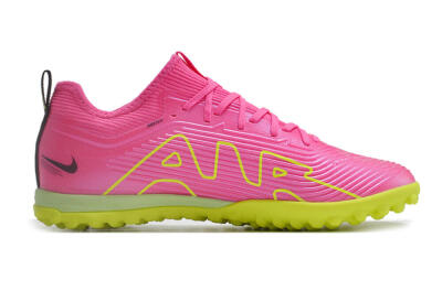 Nike Air Zoom Mercurial Vapor 15 Pro TF Low-Tops Soccer Shoes - Pink/Yellow/Green/Black