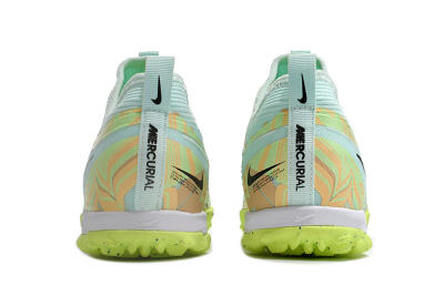 Nike Air Zoom Mercurial Vapor 15 Pro TF Low-Tops Soccer Shoes - Jade/Yellow/Black