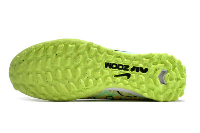 Nike Air Zoom Mercurial Vapor 15 Pro TF Low-Tops Soccer Shoes - Jade/Yellow/Black