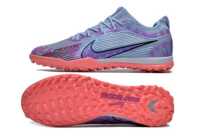 Nike Air Zoom Mercurial Vapor 15 Pro TF Low-Tops Soccer Shoes - Silver/Purple/Red