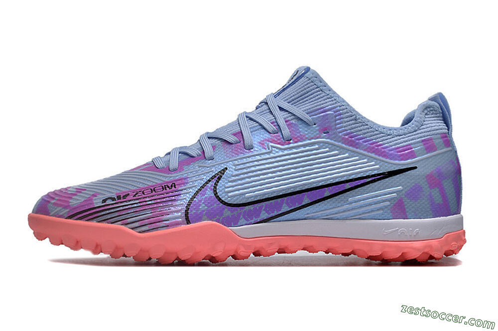 Nike Air Zoom Mercurial Vapor 15 Pro TF Low-Tops Soccer Shoes - Silver/Purple/Red 2