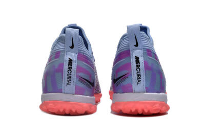 Nike Air Zoom Mercurial Vapor 15 Pro TF Low-Tops Soccer Shoes - Silver/Purple/Red