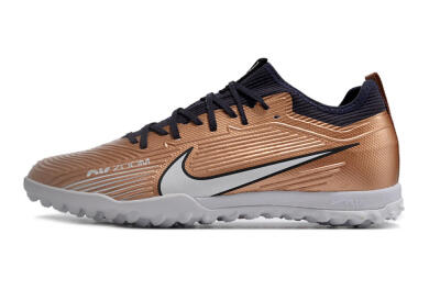 Nike Air Zoom Mercurial Vapor 15 Pro TF Low-Tops Soccer Shoes - Rose Gold/Black/White