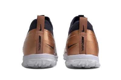 Nike Air Zoom Mercurial Vapor 15 Pro TF Low-Tops Soccer Shoes - Rose Gold/Black/White