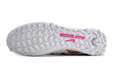 Nike Air Zoom Mercurial Vapor 15 Pro TF Low-Tops Soccer Shoes - Rose Gold/Black/White