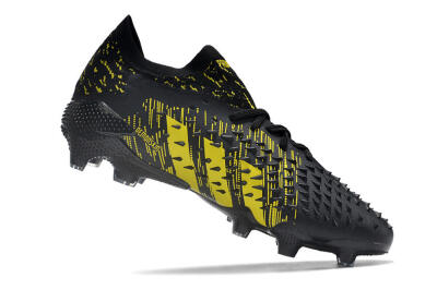 Adidas Predator Freak.1 Low FG Low-Tops Soccer Cleats - Black/Yellow