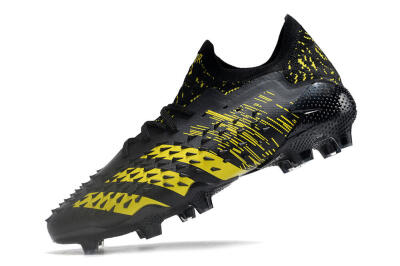 Adidas Predator Freak.1 Low FG Low-Tops Soccer Cleats - Black/Yellow