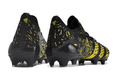 Adidas Predator Freak.1 Low FG Low-Tops Soccer Cleats - Black/Yellow