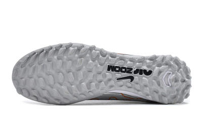 Nike Air Zoom Mercurial Vapor 15 Pro TF Low-Tops Soccer Shoes - Silver/Gold/Black