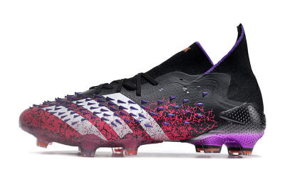 Adidas Predator Freak.1 FG High-Tops Soccer Cleats - Black/Pink/Purple/Gold