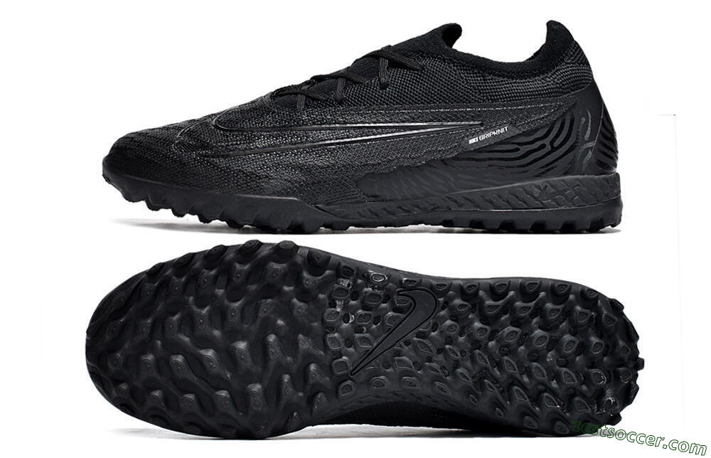 Nike Phantom GX Elite TF Low-Tops Soccer Shoes - Black/White/Silver 1
