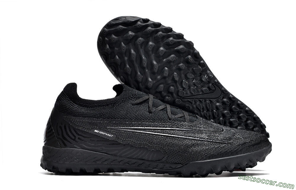 Nike Phantom GX Elite TF Low-Tops Soccer Shoes - Black/White/Silver 0