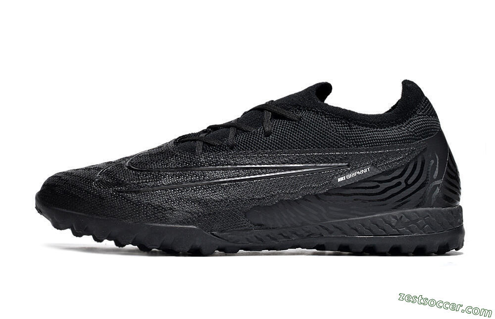 Nike Phantom GX Elite TF Low-Tops Soccer Shoes - Black/White/Silver 2
