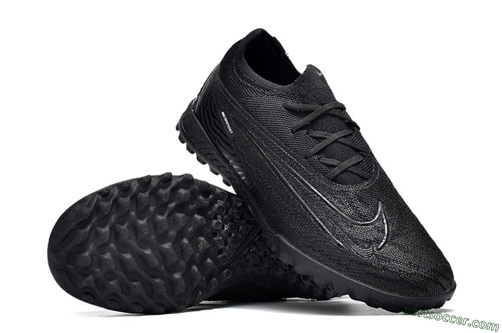 Nike Phantom GX Elite TF Low-Tops Soccer Shoes - Black/White/Silver 4