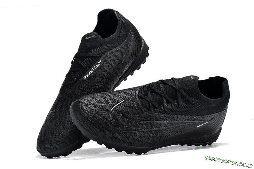Nike Phantom GX Elite TF Low-Tops Soccer Shoes - Black/White/Silver 6