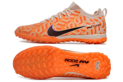 Nike Air Zoom Mercurial Vapor 15 Pro TF Low-Tops Soccer Shoes - Orange/Purple/Black