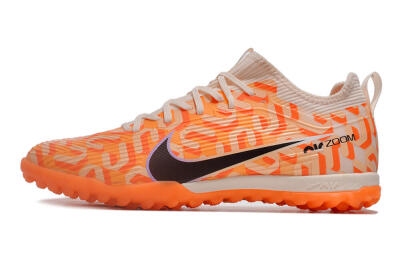 Nike Air Zoom Mercurial Vapor 15 Pro TF Low-Tops Soccer Shoes - Orange/Purple/Black