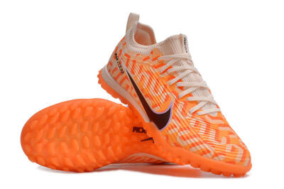 Nike Air Zoom Mercurial Vapor 15 Pro TF Low-Tops Soccer Shoes - Orange/Purple/Black