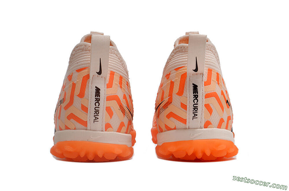 Nike Air Zoom Mercurial Vapor 15 Pro TF Low-Tops Soccer Shoes - Orange/Purple/Black 5