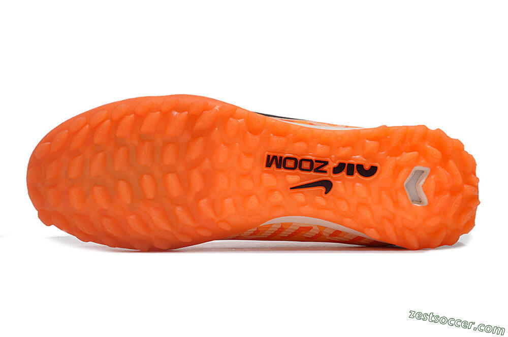 Nike Air Zoom Mercurial Vapor 15 Pro TF Low-Tops Soccer Shoes - Orange/Purple/Black 6