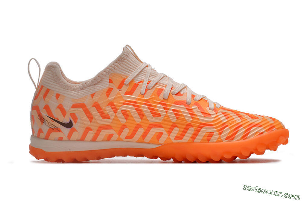 Nike Air Zoom Mercurial Vapor 15 Pro TF Low-Tops Soccer Shoes - Orange/Purple/Black 7