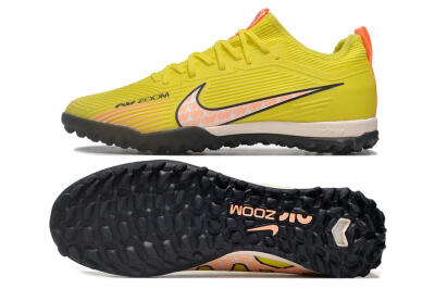 Nike Air Zoom Mercurial Vapor 15 Pro TF Low-Tops Soccer Shoes - Yellow/Pink/White/Black