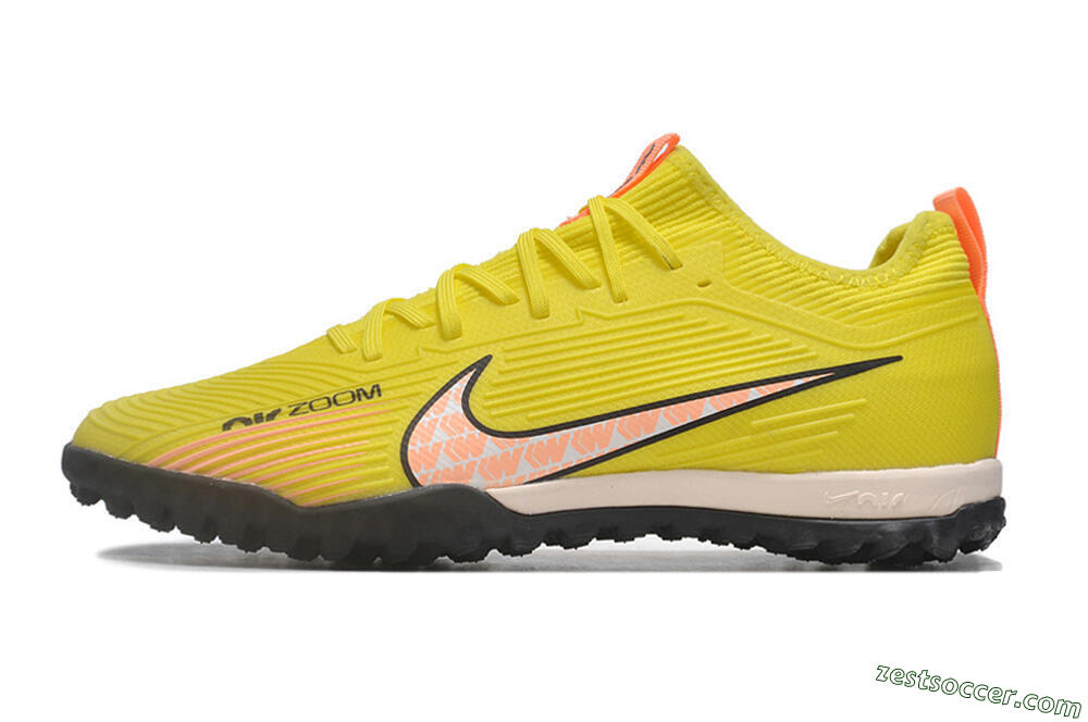 Nike Air Zoom Mercurial Vapor 15 Pro TF Low-Tops Soccer Shoes - Yellow/Pink/White/Black 2